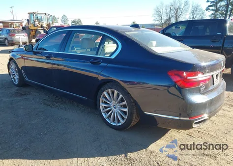 2017 BMW 740I xDrive z USA, uszkodzony, nr VIN WBA7E4C54HGU99724